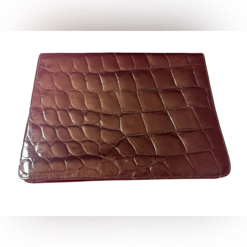 Furla Croc Embossed Clutch - Picture 2 of 11